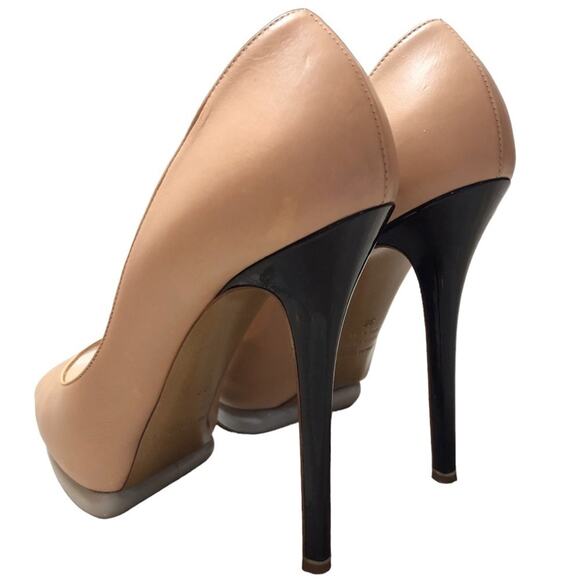 Nicholas Kirkwood Bi Color Pump Two Tone Platform Peach Black Pearl 38 EU 7.5 US - Picture 6 of 14